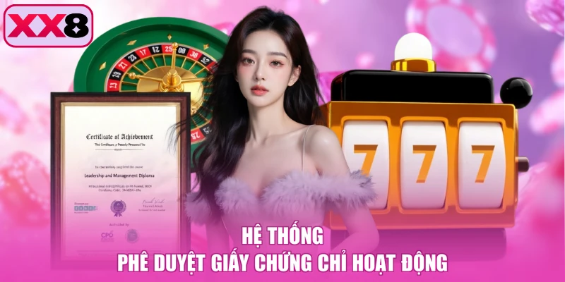 Hệ thống phê duyệt giấy chứng chỉ hoạt động
