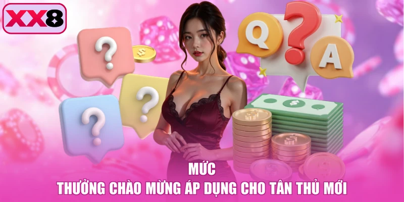 Mức thưởng chào mừng áp dụng cho tân thủ mới